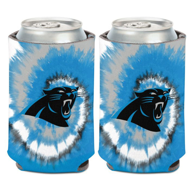 Enfriador de lata con teñido anudado de Carolina Panthers, 12 oz.