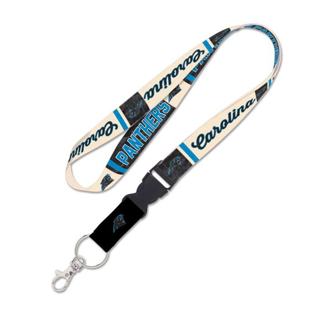 Carolina Panthers VINTAGE Lanyard w/detachable buckle 1"