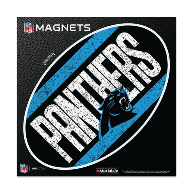 Imanes para exteriores vintage de los Carolina Panthers, 6" x 6"