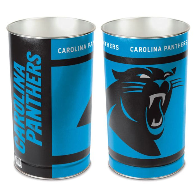 Papelera cónica de los Carolina Panthers de 15" de alto