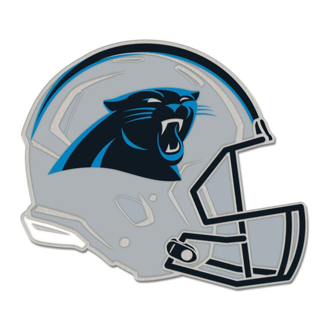 Tarjeta de joyería con pin esmaltado para coleccionistas con el casco de los Carolina Panthers