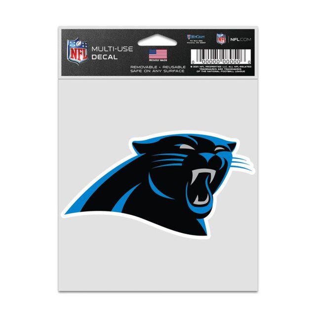 Calcomanías para fanáticos con el logotipo de Carolina Panthers de 3,75" x 5"