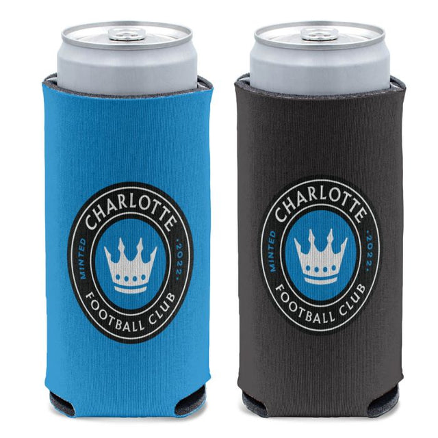 Enfriador de latas delgado de 12 oz Charlotte FC