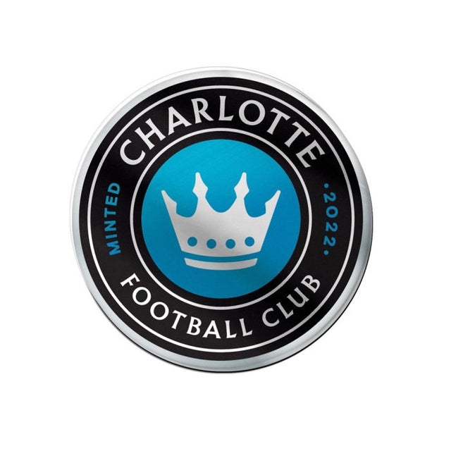 Emblema acrílico para automóvil del Charlotte FC