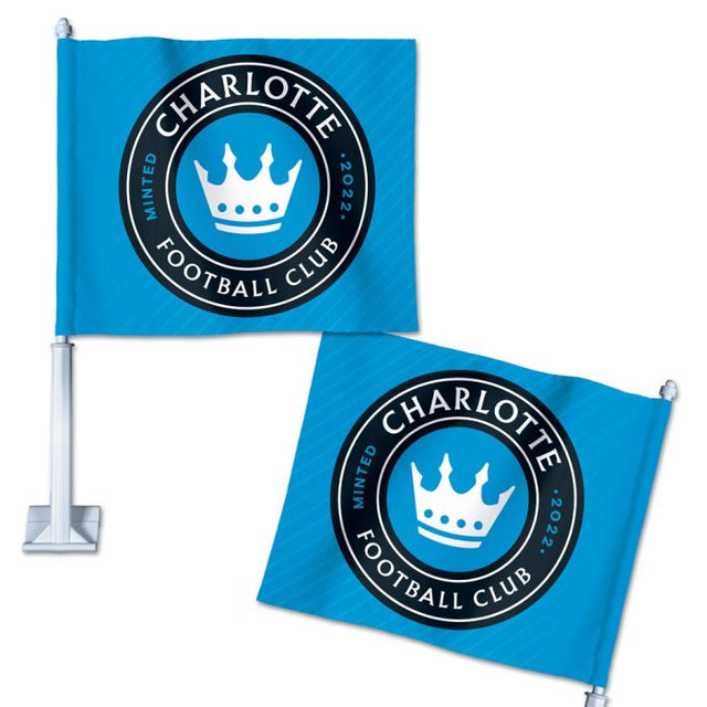 Bandera para auto del Charlotte FC de 11,75" x 14"