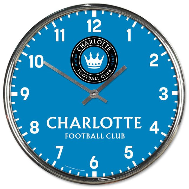 Reloj cromado del Charlotte FC