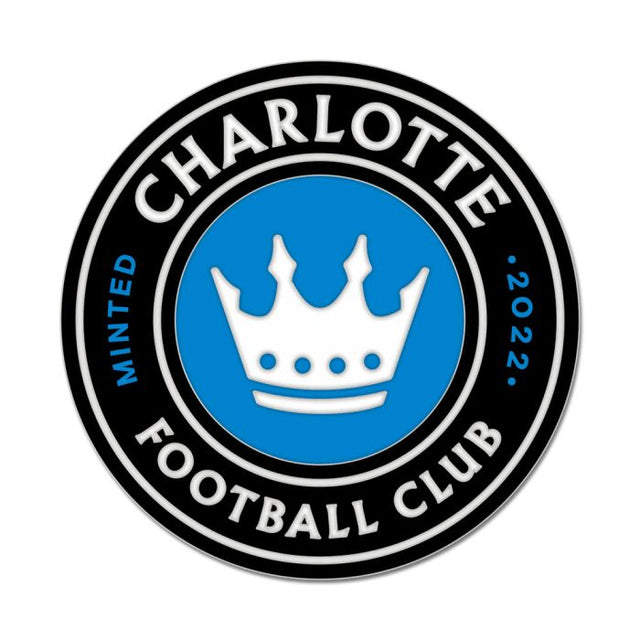 Tarjeta de joyería con pin esmaltado de colección del Charlotte FC