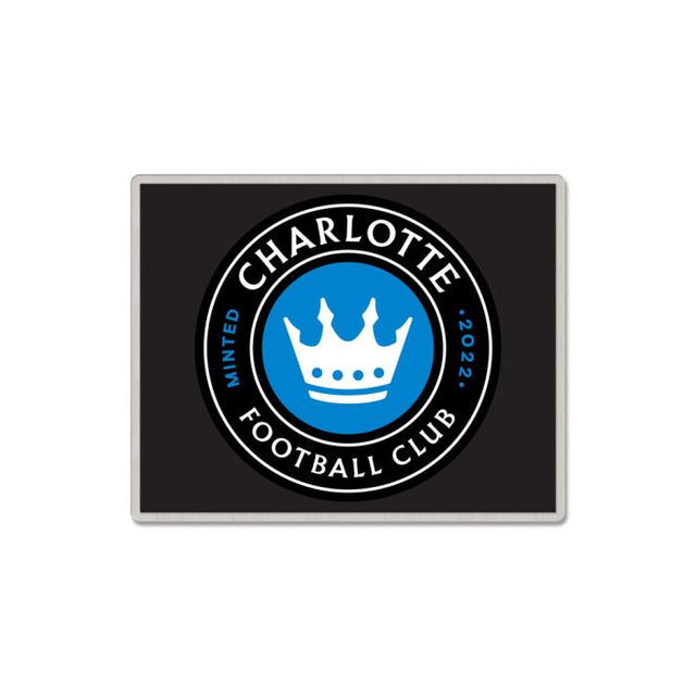 Tarjeta de joyería con pin de colección del Charlotte FC