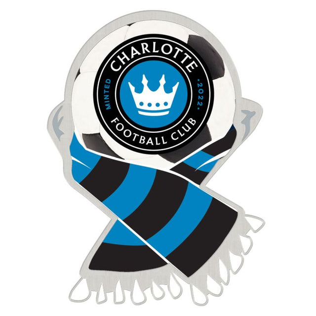 Tarjeta de joyería con pin de colección del Charlotte FC