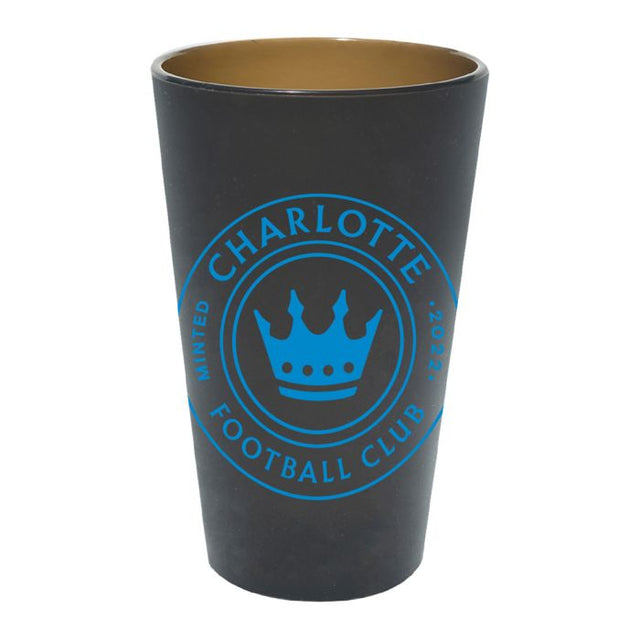 Vaso de pinta de silicona de 16 oz de Charlotte FC Color