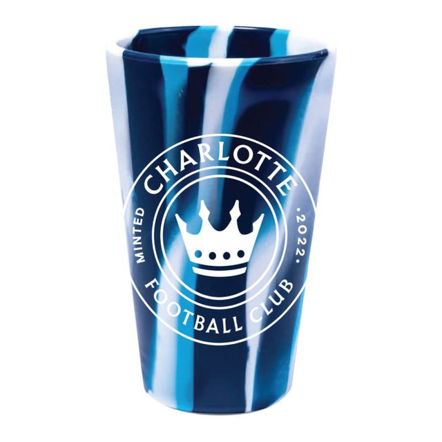 Vaso de pinta de silicona de 16 oz de Charlotte FC Fashion