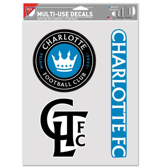 Paquete multiusos para 3 aficionados del Charlotte FC