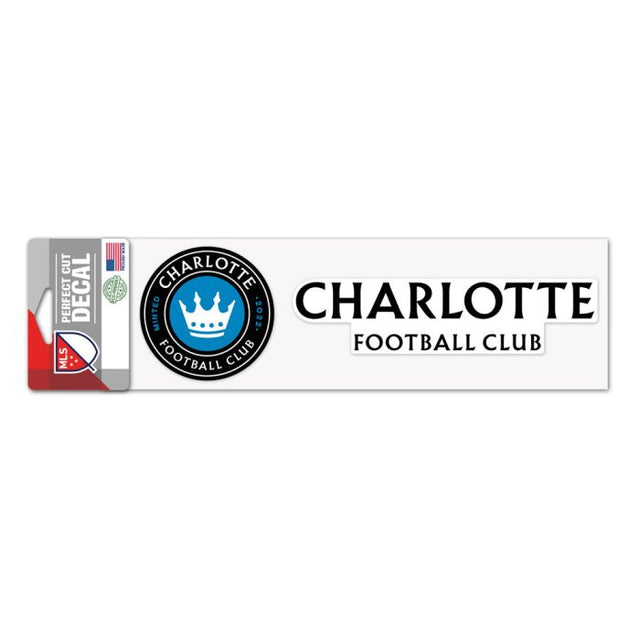 Calcomanías de corte perfecto del Charlotte FC de 3" x 10"