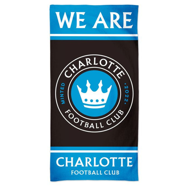 Toalla de playa Spectra del Charlotte FC de 30" x 60"