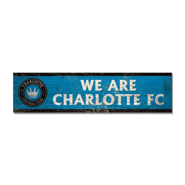 Imán de madera del Charlotte FC de 1,5" x 6"