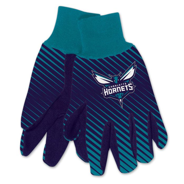 Charlotte Hornets Adult Two Tone Gloves