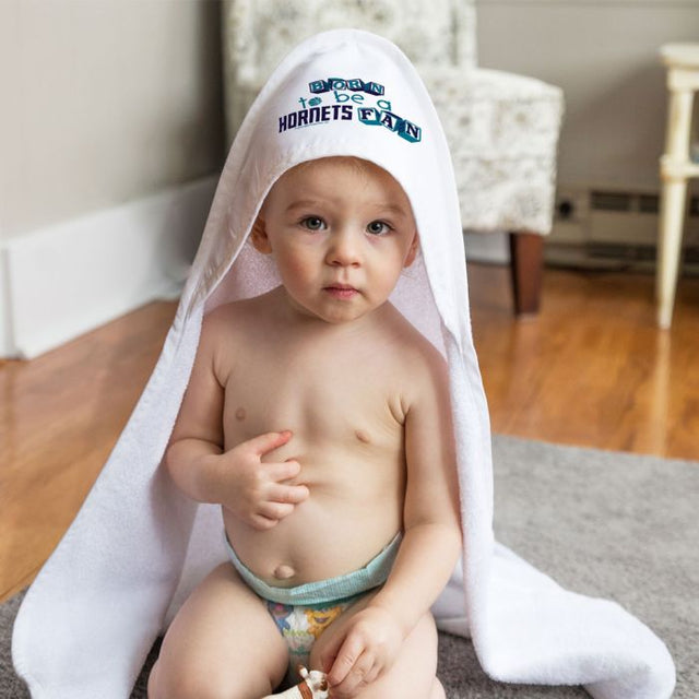 Charlotte Hornets BORN All Pro Hooded Baby Towel