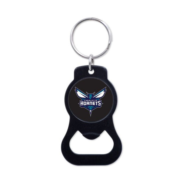 Charlotte Hornets Black Bottle Opener Key Ring