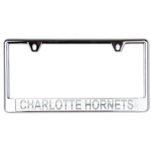 Charlotte Hornets FROST Lic Plate Frame B/O Printed