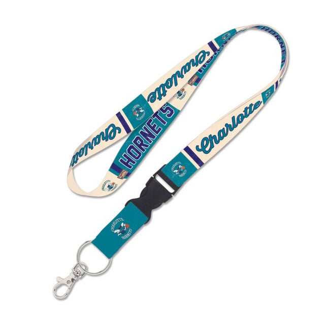 Charlotte Hornets Lanyard w/detachable buckle 1"