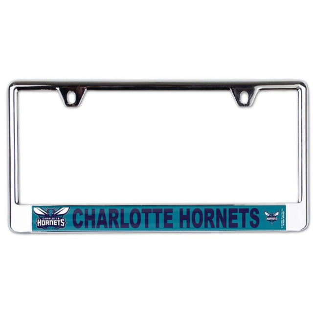 Charlotte Hornets MEGA Lic Plate Frame B/O Printed