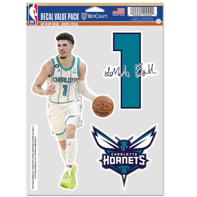 Charlotte Hornets Multi Use 3 Fan Pack LaMelo Ball