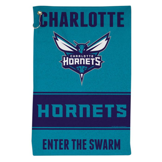 Charlotte Hornets SLOGAN 16 x 25 Sports Towel