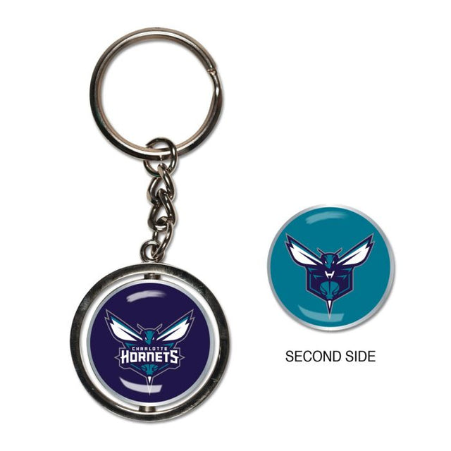 Charlotte Hornets Spinner Key Ring