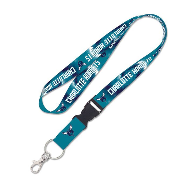 Charlotte Hornets TDYE Lanyard w/detachable buckle 1"