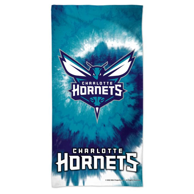 Charlotte Hornets TDYE Spectra Beach Towel 30" x 60"