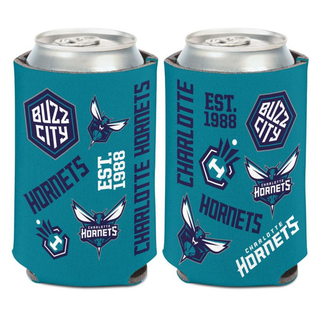 Charlotte Hornets scatter Can Cooler 12 oz.