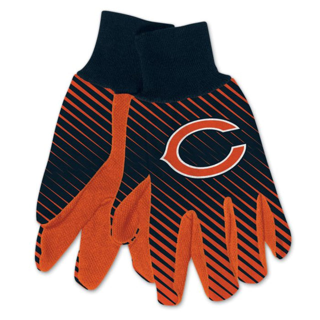 Guantes de dos tonos para adultos de los Chicago Bears