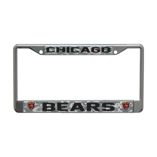 Chicago Bears CAMO Lic Plt Frame S/L Printed