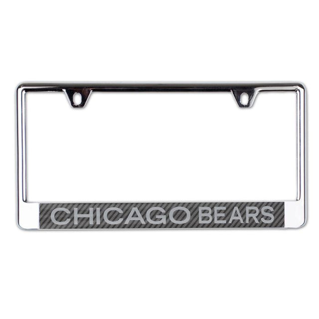 Chicago Bears CARBON Lic Plate Frame B/O Printed