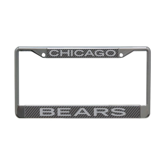 Chicago Bears CARBON Lic Plt Frame S/L Printed