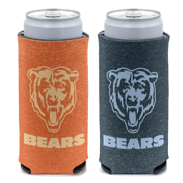 Chicago Bears COLORED HEATHER 12 oz Slim Can Cooler