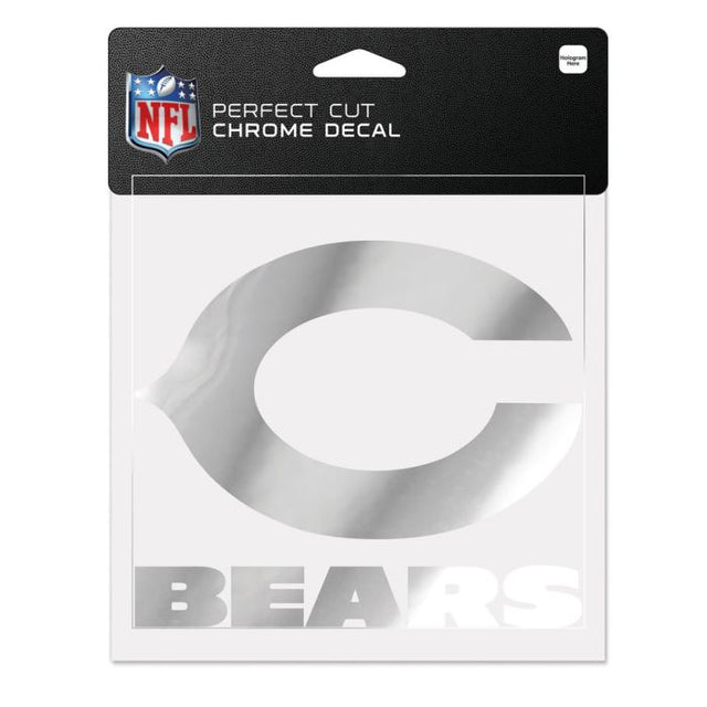 Chicago Bears Chrome Perfect Cut Decal 6" x 6"