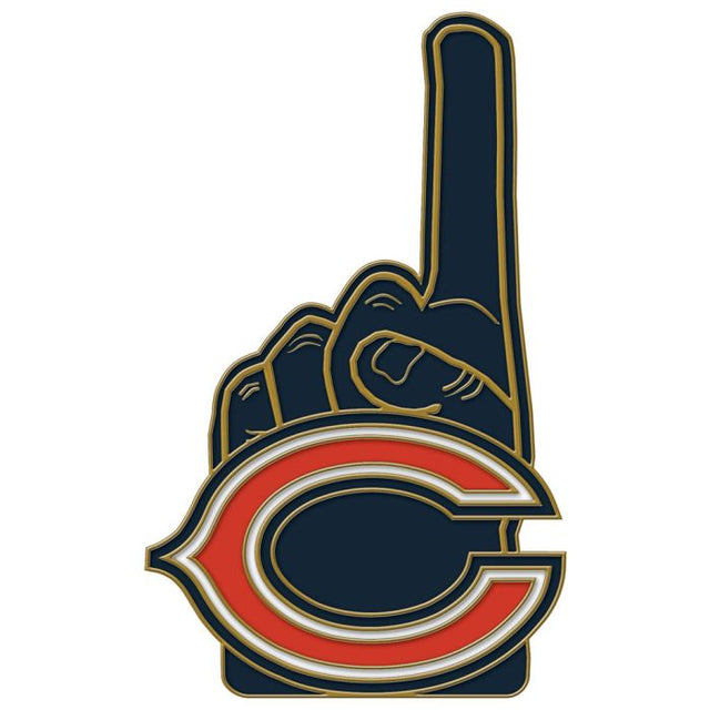 Tarjeta de joyería con pin de colección de los Chicago Bears