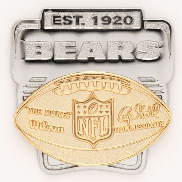 Tarjeta de joyería con pin de colección de los Chicago Bears