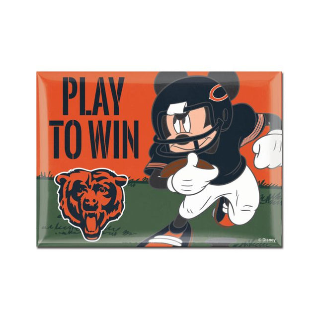 Chicago Bears / Disney Mickey Mouse Metal Magnet 2.5" x 3.5"