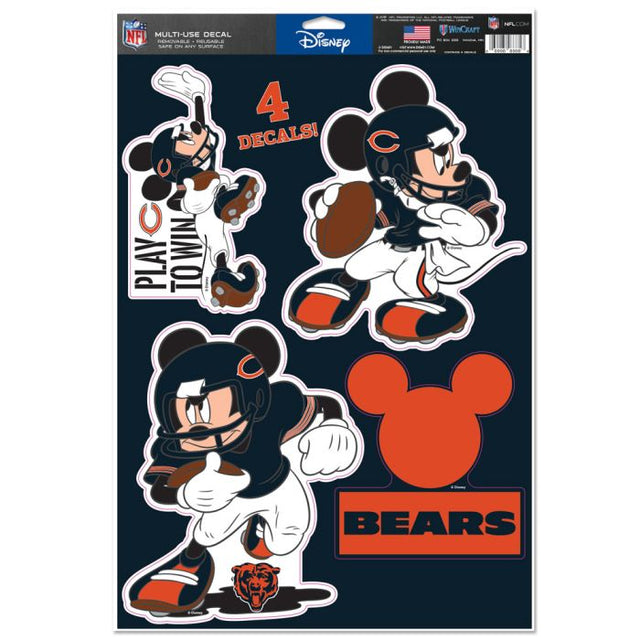 Chicago Bears / Disney Mickey Mouse Multi-Use Decal 11" x 17"