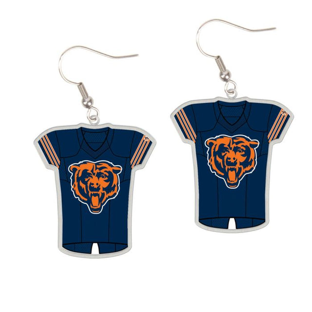 Chicago Bears Earrings Jewelry Carded Jersey