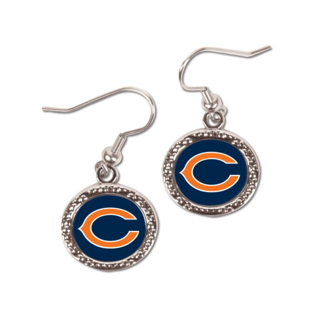 Chicago Bears Earrings Jewelry Carded Round