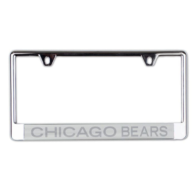 Chicago Bears FROSTED Lic Plate Frame B/O Printed