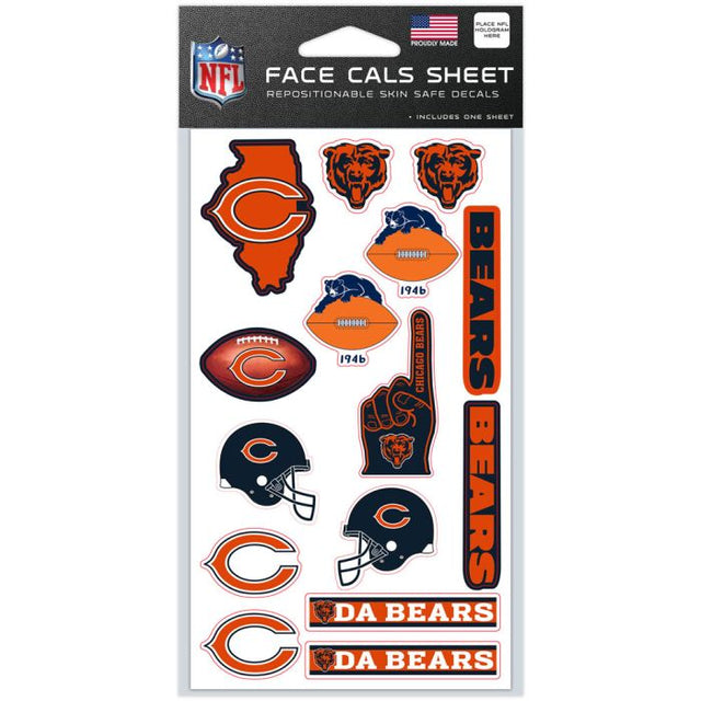 Chicago Bears Face Cals 4" x 7"