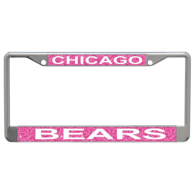 Chicago Bears GLITTER BACKGROUND Lic Plt Frame S/L Printed