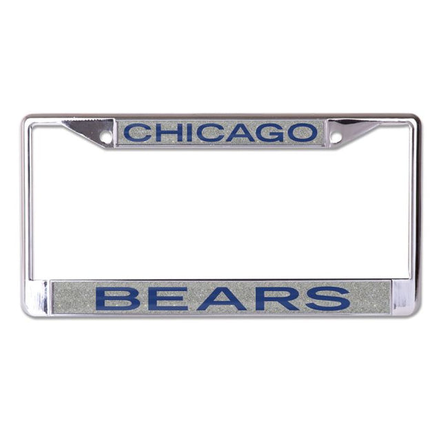 Chicago Bears GLITTER BACKGROUND Lic Plt Frame S/L Printed