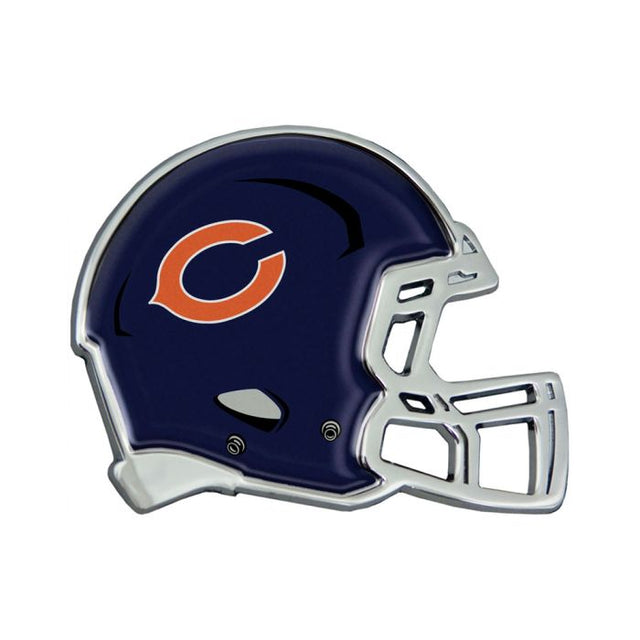 Emblema de metal cromado abovedado para casco de los Chicago Bears