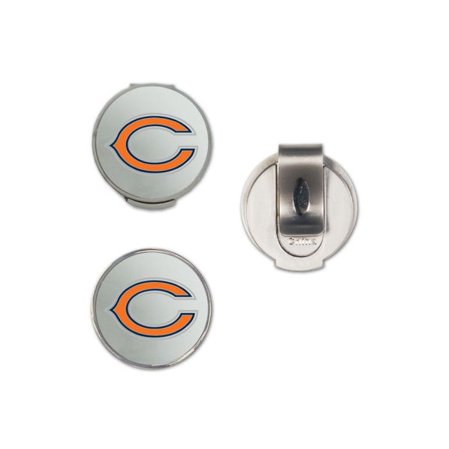 Clip para gorra de los Chicago Bears con 2 marcadores, con tapa tipo concha