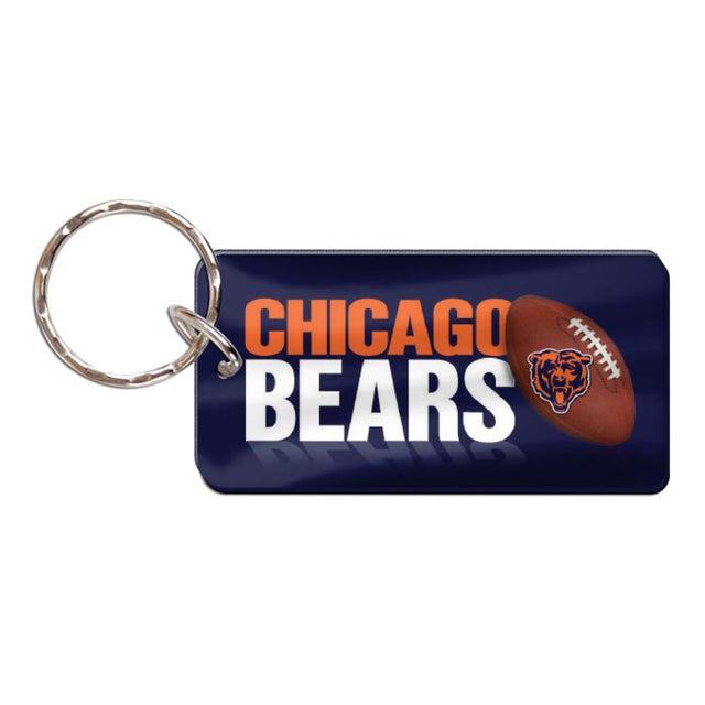 Llavero rectangular de los Chicago Bears